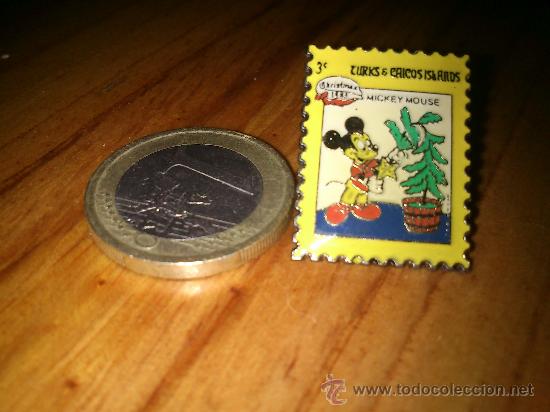 Pins de colecci&oacute;n: Pin Original Franc&eacute;s De Dibujos Animados. Sello De Walt Disney. Mickey Mouse, A&ntilde;os 80.