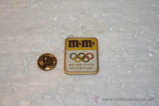 Sammlung von Pins: PINS M&MS . 1992 WORWIDE SPONSOR OLIMPIC GAMES