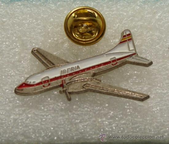 Pins de colecci&oacute;n: PIN DE AVIONES / AEROL&Iacute;NEAS. AVI&Oacute;N CONVAIR METROPOLITAN, AEROLINEA IBERIA.