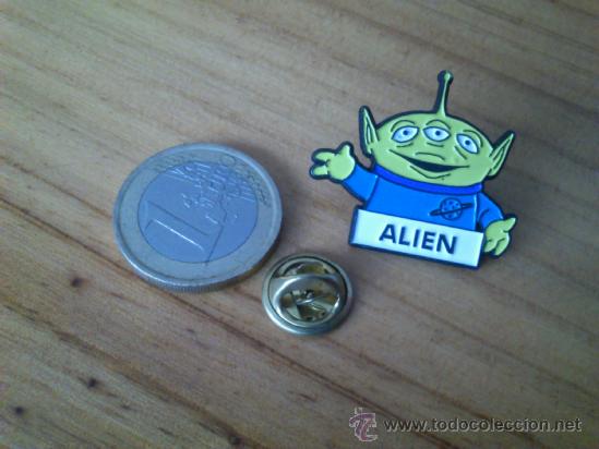 Pins de colecci&oacute;n: Alien, pin de la coleccion de la pelicula Toy Story de Disney.