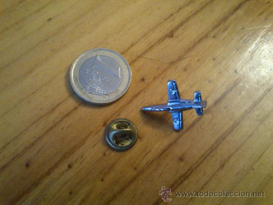 Pins de colecci&oacute;n: Antiguo Pin De Pincho Avi&oacute;n Metal Plateado, De Los A&ntilde;os 90.