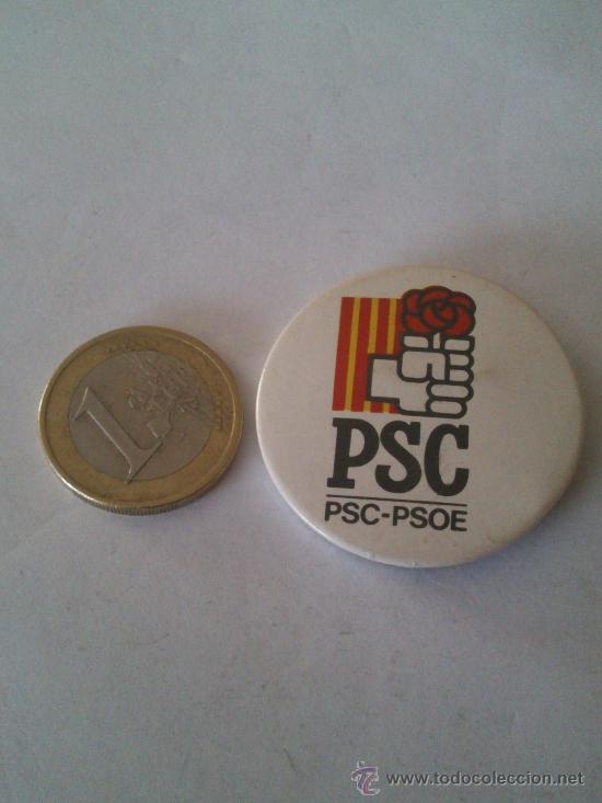 Pins de colecci&oacute;n: Chapa Imperdible Peque&ntilde;a Con Logo Del PSC, Partido Socialista De Catalunya, PSC- PSOE. A&ntilde;os 90.