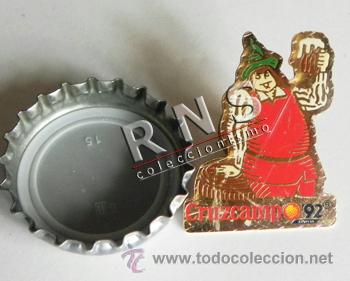 Pins de colecci&oacute;n: PIN CRUZCAMPO EXPO'92 GAMBRINUS CERVEZA -- MODELO GRANDE -- SEVILLA EXPO 1992 PUBLICIDAD EXPO92