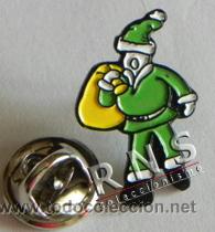 Pins de colecci&oacute;n: PIN DE PAPA NOEL VERDE - &iquest; MU&Ntilde;ECO MASCOTA DE PUBLICIDAD AMENA ? - NAVIDAD - M&Aacute;S PINS EN VENTA