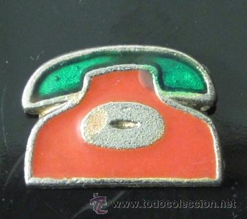 Pins de colecci&oacute;n: PIN TEL&Eacute;FONO ROJO - Foto 1