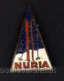 Pins de colecci&oacute;n: Pin de esqu&iacute; NURIA. A&ntilde;os 60. Medidas 2.3 x 3.6cm