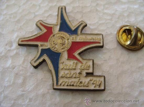 Pins e Spille di collezione: PIN DE TURISMO. EL MASNOU, BARCELONA, VALL DE SANT MATEU 94.