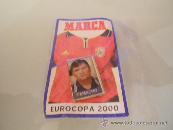 Pin's de collection: CAMACHO PIN EUROCOPA 2000 PERI&Oacute;DICO MARCA