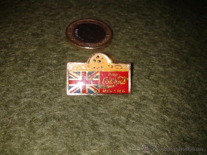 Pins de colecci&oacute;n: PIN COCA COLA (NO CHAPITA) ITALIA 90 MUNDIAL DE FUTBOL BANDERA DE GRAN BRETA&Ntilde;A