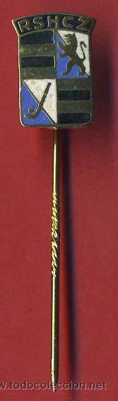 Pin's de collection: PIN HOCKEY RSHCZ CLUB SUIZA , RED SOX HOCKEY CLUB de ZURICH , ORIGINAL , F1