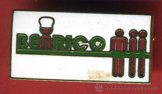 Pin's de collection: INSIGIA O PIN, PUBLICIDAD BENRICO , ANTIGUO , ORIGINAL , P1