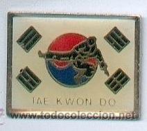 Pins de colecci&oacute;n: Tae kwondo. Pin rectangular esmaltado. Taekwondo. Artes marciales