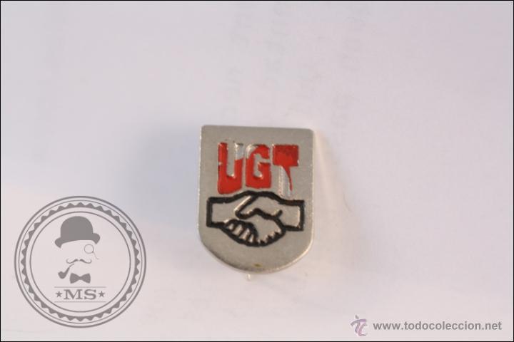Pins de cole&ccedil;&atilde;o: Antigua Insignia de Aguja - Uni&oacute;n General de Trabajadores. UGT - 16 x 12 Mm