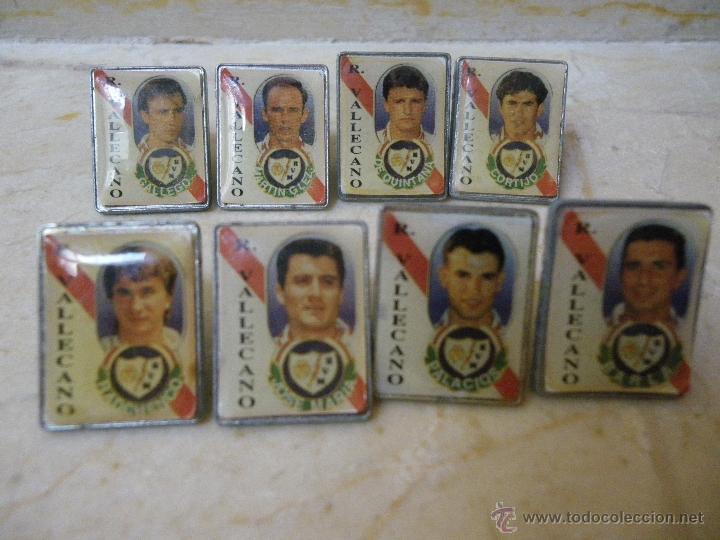 Pins de colecci&oacute;n: 8 JUGADORES DEL RAYO VALLECANO (F&uacute;TBOL)
