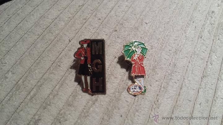 Pins de colecci&oacute;n: LOTE DE 2 PINS DE ROPA O MODA (C&A Y MGH ) - Foto 1