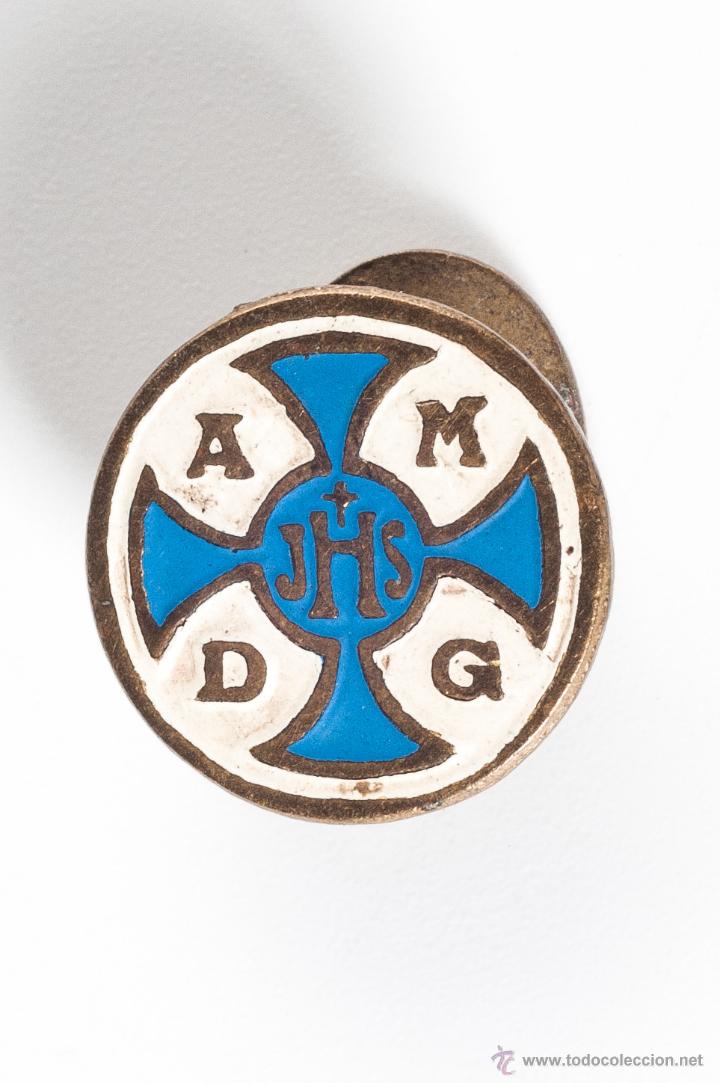 Pins de colecci&oacute;n: INSIGNIA DE METAL DE A M D G JHS COMPRA MINIMA PARA ENVIAR CINCO EUROS