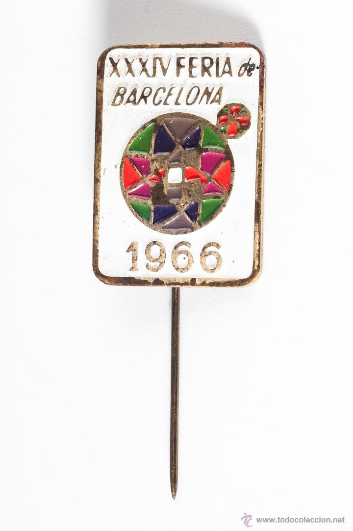 Pins de cole&ccedil;&atilde;o: PIN O INSIGNIA DE 34 FERIA DE BARCELONA A&Ntilde;O 1966 COMPRA MINIMA PARA ENVIAR CINCO EUROS