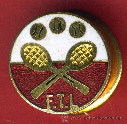 Pins e Spille di collezione: PIN PUBLICIDAD TENIS , FTL , REVERSO SOLAPA INDUSTRIAS SALUDES , ORIGINAL ,FA