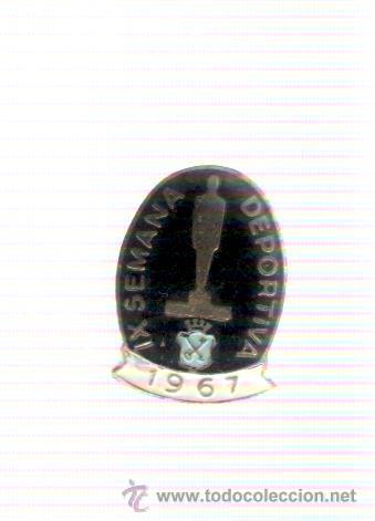 Sammlung von Pins: pin insignia de la IX semana deportiva de 1967