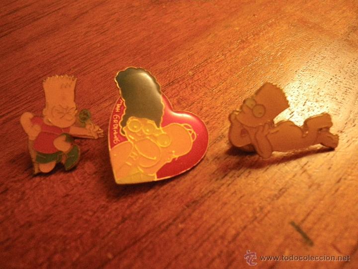 Pins de colecci&oacute;n: 3 Pins d elos Simpson