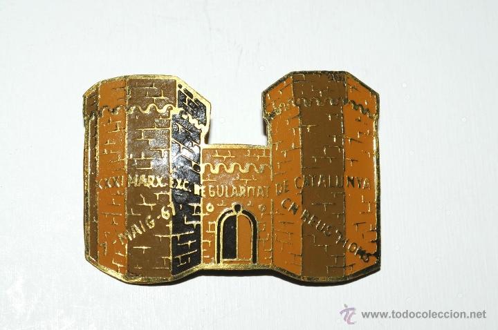 Collection pins: PIN INSIGNIA DE AGUJA IMPERDIBLE XXXI MARX. EXC. REGULARITAT DE CATALUNYA A&Ntilde;O 1967