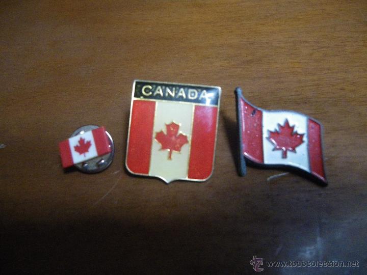 Pins de colecci&oacute;n: 3 pins Canad&aacute;