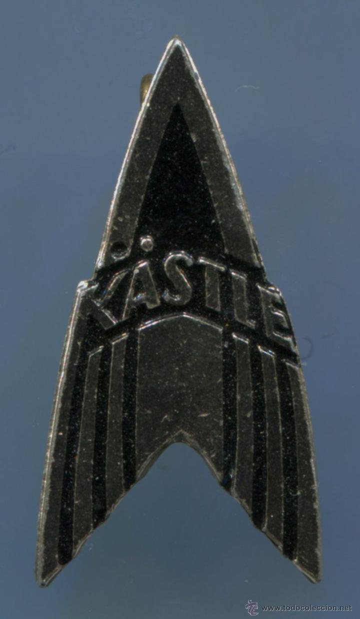 Pins de colecci&oacute;n: Antiguo alfiler de esqu&iacute;. Kastle. 25 x 14 mm.