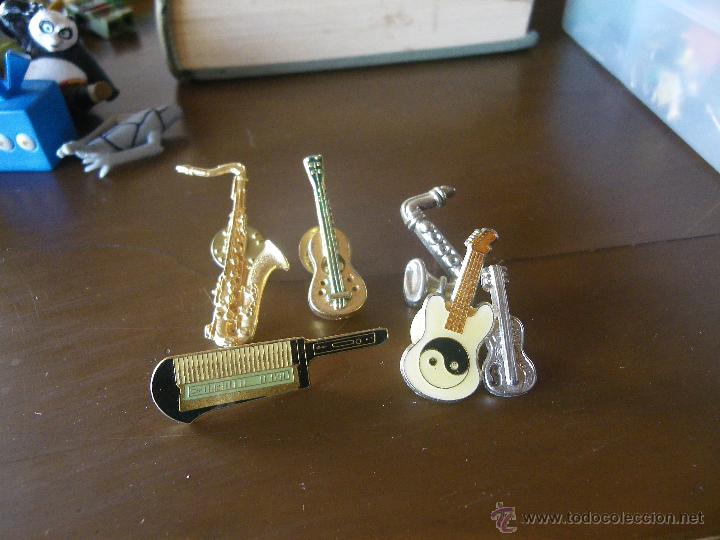 Pins de colecci&oacute;n: 6 pins instrumentos musicales