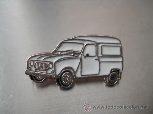 Pins de colecci&oacute;n: pin renault 4 cargo blanco