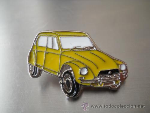 Pins de colecci&oacute;n: pin citroen dyane amarillo