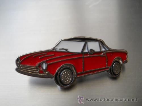 Pins de colecci&oacute;n: pin fiat 124 sport rojo