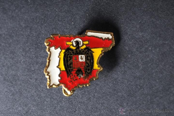 Pins de colecci&oacute;n: PIN INSIGNIA ESMALTADO DE AGUJA IMPERDIBLE MAPA ESPA&Ntilde;A AGUILA