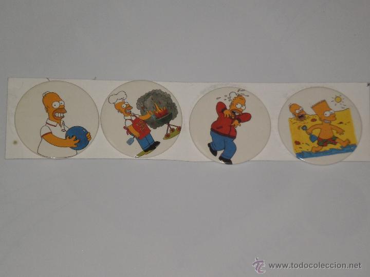 Pins de colecci&oacute;n: LOTE DE 4 CHAPAS METALICAS TIPO PINS , LOS SIMPSONS . COLECCIONABLES VARIOS MODELOS DIFERENTES D