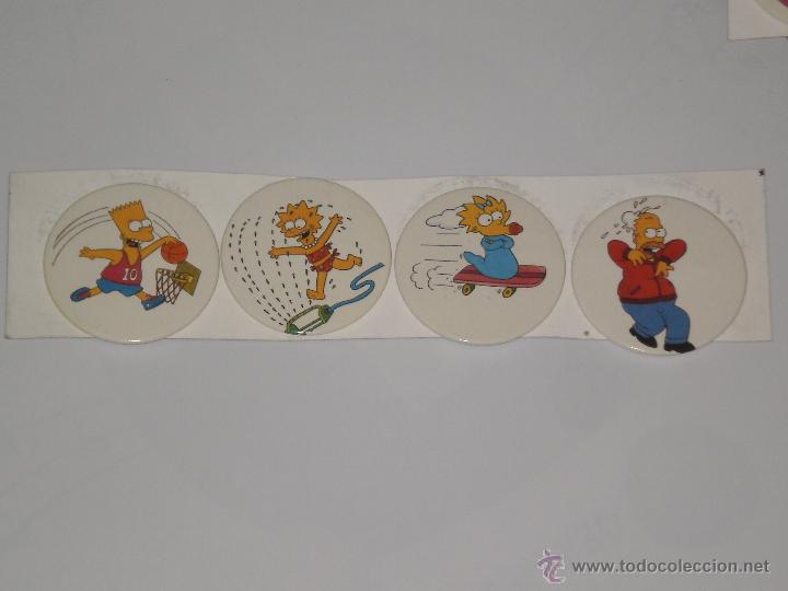 Pins de colecci&oacute;n: LOTE DE 4 CHAPAS METALICAS TIPO PINS , LOS SIMPSONS .  COLECCIONABLES VARIOS MODELOS DIFERENTES E