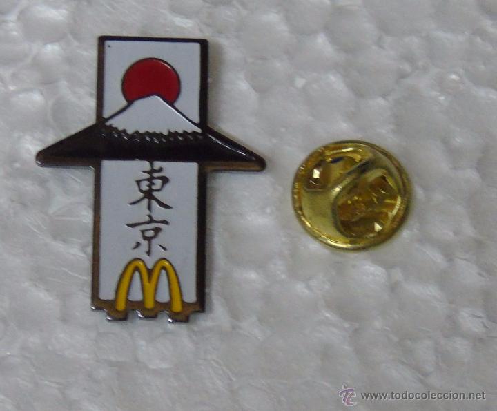 Pins de colecci&oacute;n: PIN DE RESTAURANTES MCDONALS. JAP&Oacute;N. VOLC&Aacute;N FUJIYAMA. MONTE FUJI