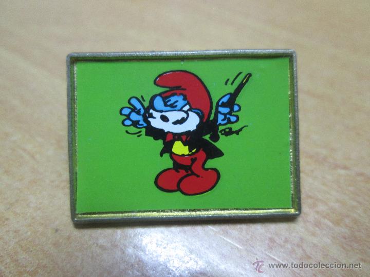 Pins de colecci&oacute;n: Pin Pitufos . Papa pitufo smurfs badge father smurf