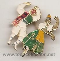 Pins de colecci&oacute;n: Antigua insignia de alfiler. Jota aragonesa