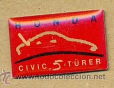 Pins de colecci&oacute;n: 13-aut132. Pin Honda Civic 5 Turer