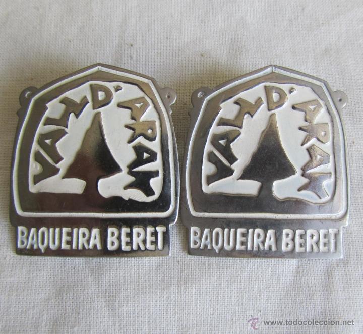 Collection pins: 2 pins grandes insignia alfiler Baqueira Beret