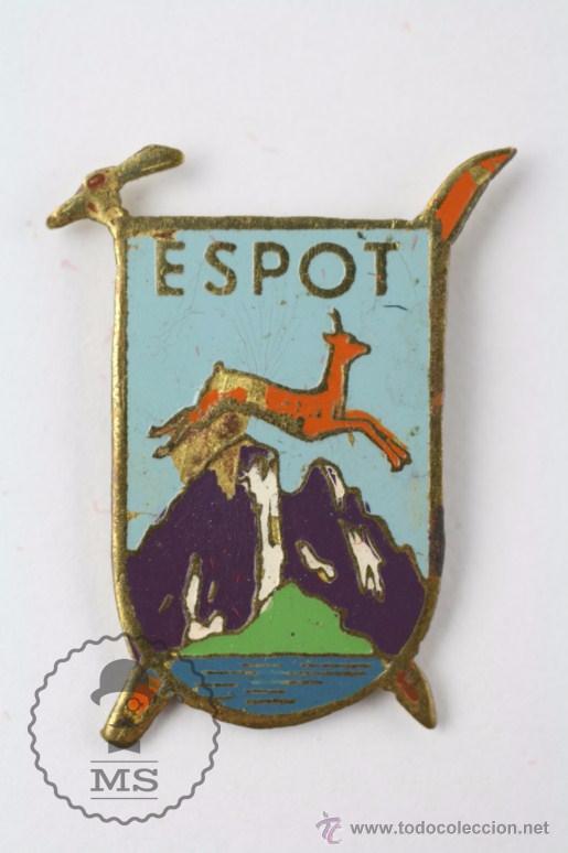 Pins de colecci&oacute;n: Pin / Antigua Insignia - Espot - Esqu&iacute; - Medidas 22 x 17 Mm - #PLS