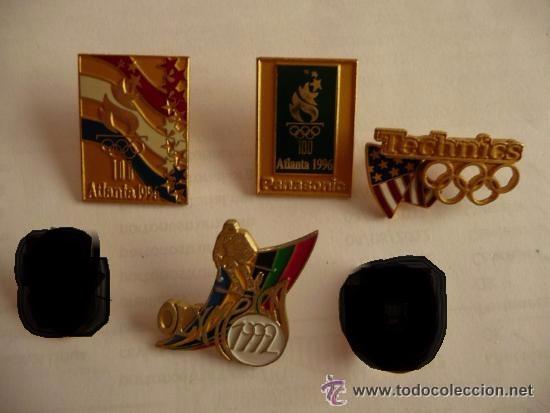 Pins de colecci&oacute;n: Lote 4 pins juegos ol&iacute;mpicos, olimpiadas, Atlanta, Barcelona...