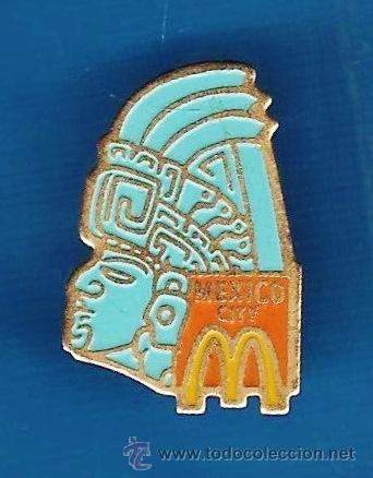 Sammlung von Pins: pin - mcdonalds / mc donalds - mexico / mejico- metal esmaltado - a&ntilde;os 90