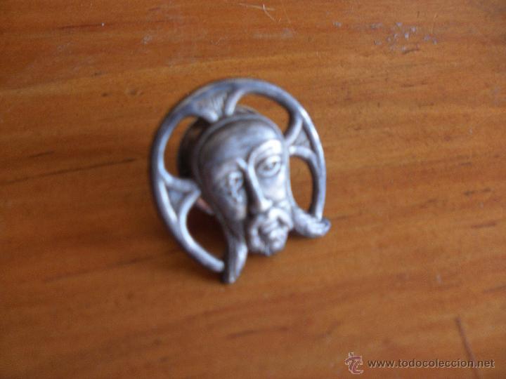 Pins de colecci&oacute;n: ANTIGUO PIN SANTA FAZ METAL PLATEADO ESTILO MEDALLA