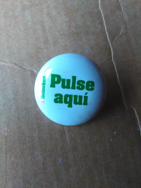 Pins de colecci&oacute;n: CHAPA-PIN CERVEZA HEINEKEN.PULSE AQU&Iacute;