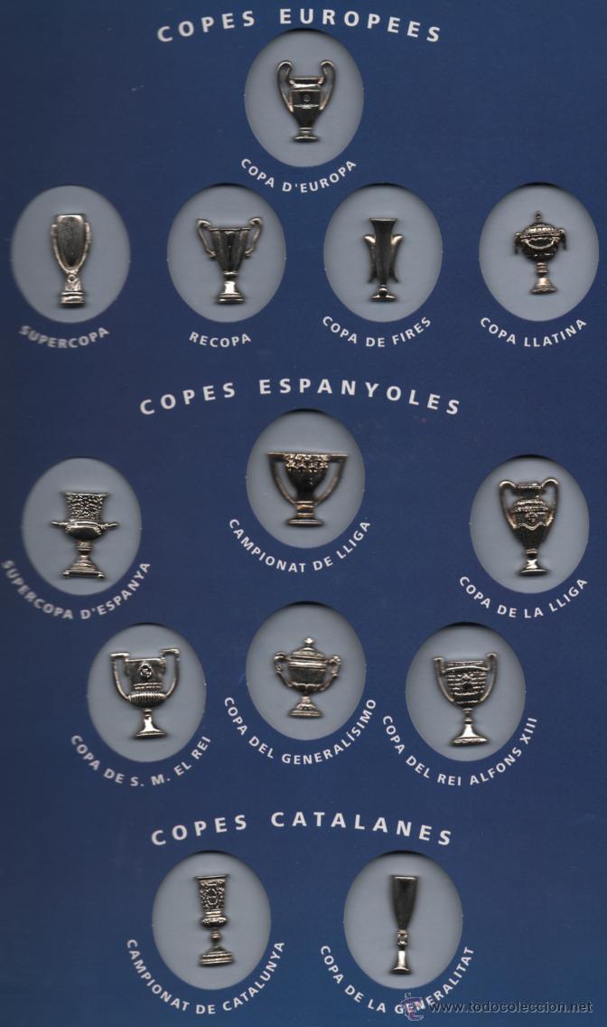 Collection pins: Colecci&oacute;n Exclusiva Pins Trofeos FC Barcelona (1899 - 1993) El Mundo Deportivo