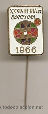 Pins de colecci&oacute;n: Insignia Feria de Barcelona 1966 - Foto 1