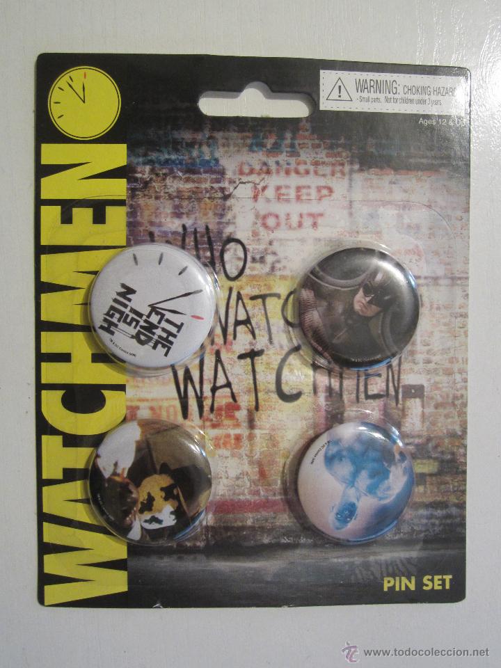 Pins de colecci&oacute;n: CHAPA WATCHMEN SET DE 4 - Foto 1