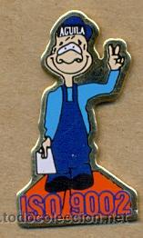 Pin's de collection: 13-2000. Pin Iso 9002