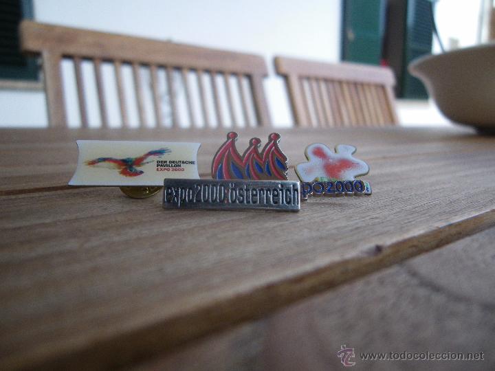 Pins de colecci&oacute;n: 4 pins EXPO2000 Hannover. (UK, Osterreix, alemania y general de la Expo 2000)
