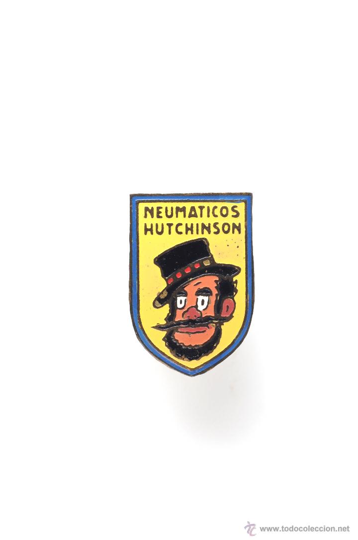 Pins de colecci&oacute;n: PIN INSIGNIA DE METAL ESMALTADO CON AGUJA NEUMATICOS HUTCHINSON